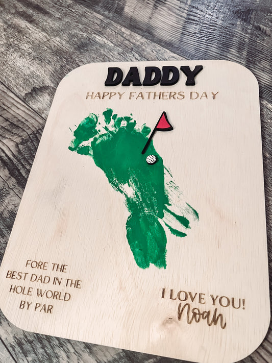 Fathers Day DIY Footprint Paint Kit