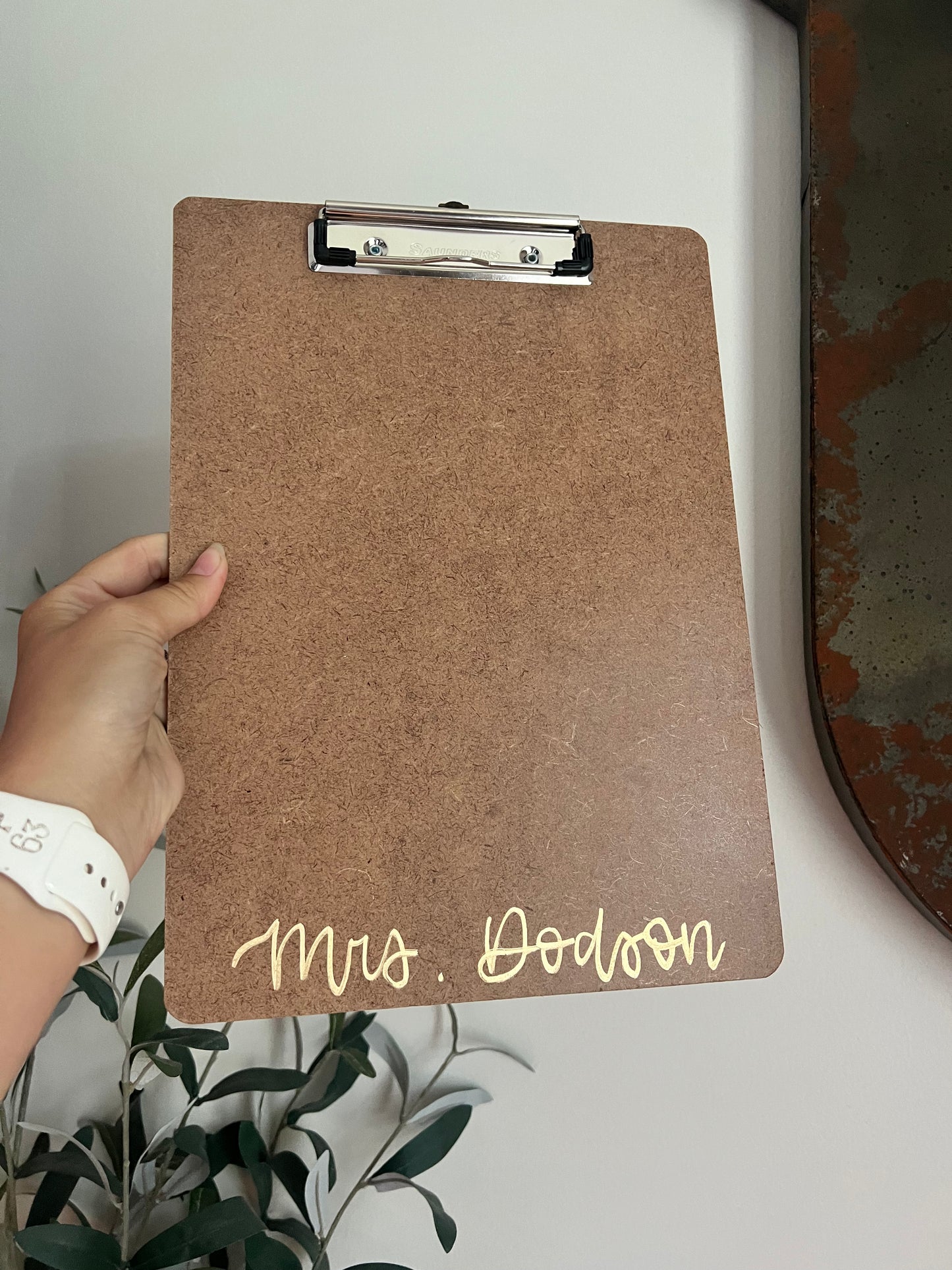 Custom Floral Print Clipboard