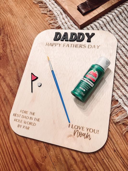 Fathers Day DIY Footprint Paint Kit