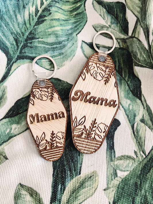 Tropical Mama keychain