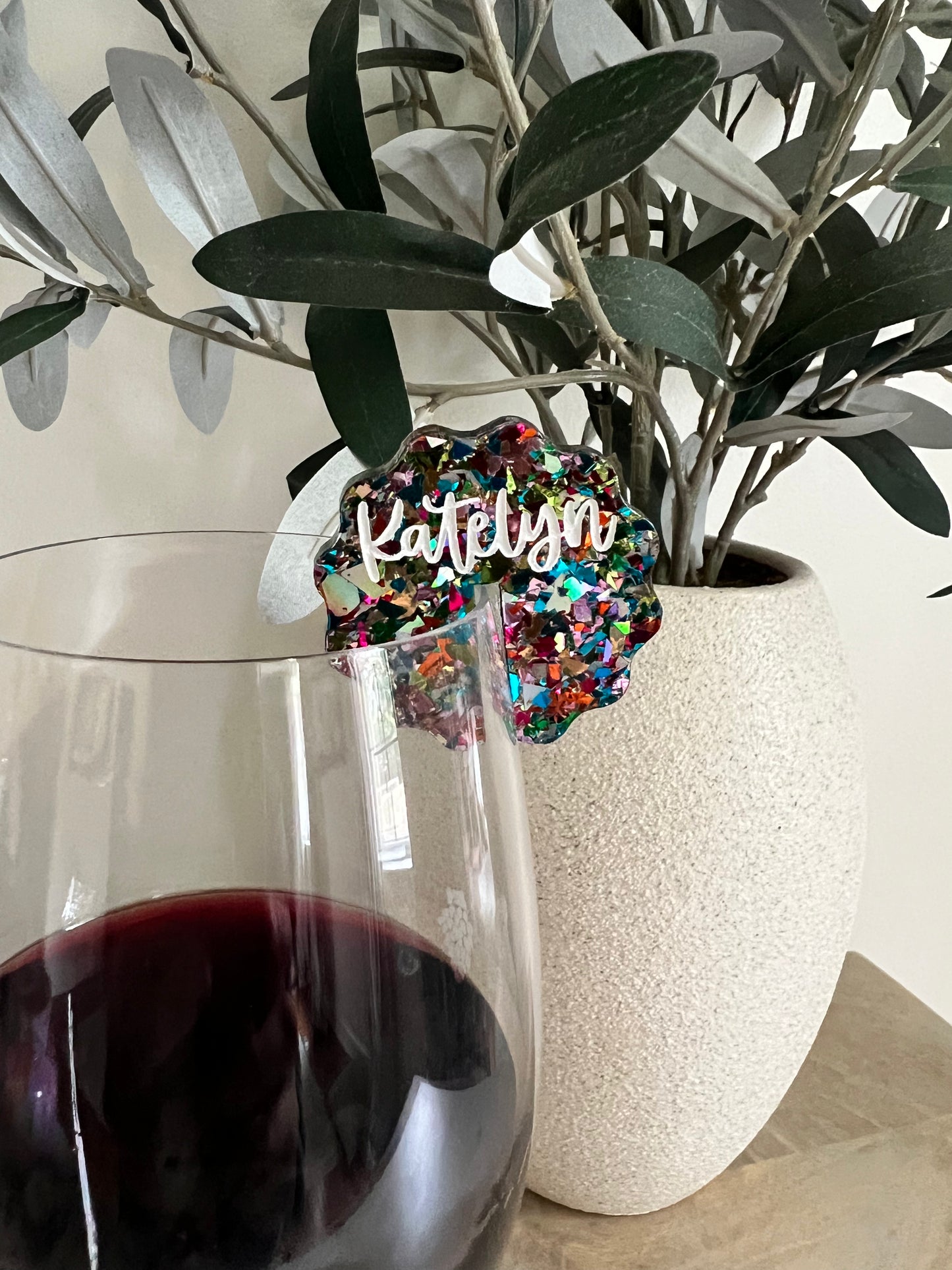 Confetti Drink Tags