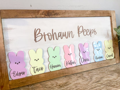 Peep Family Custom Sign