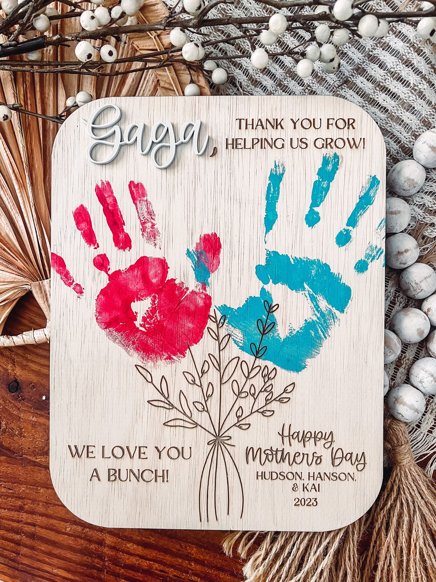 Mothers Day DIY Handprint Sign