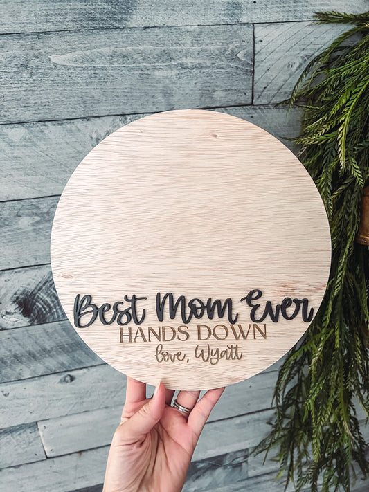 Best Ever Hands Down DIY handprint sign
