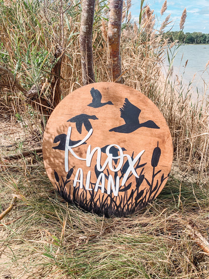 Duck Blind Nursery Sign