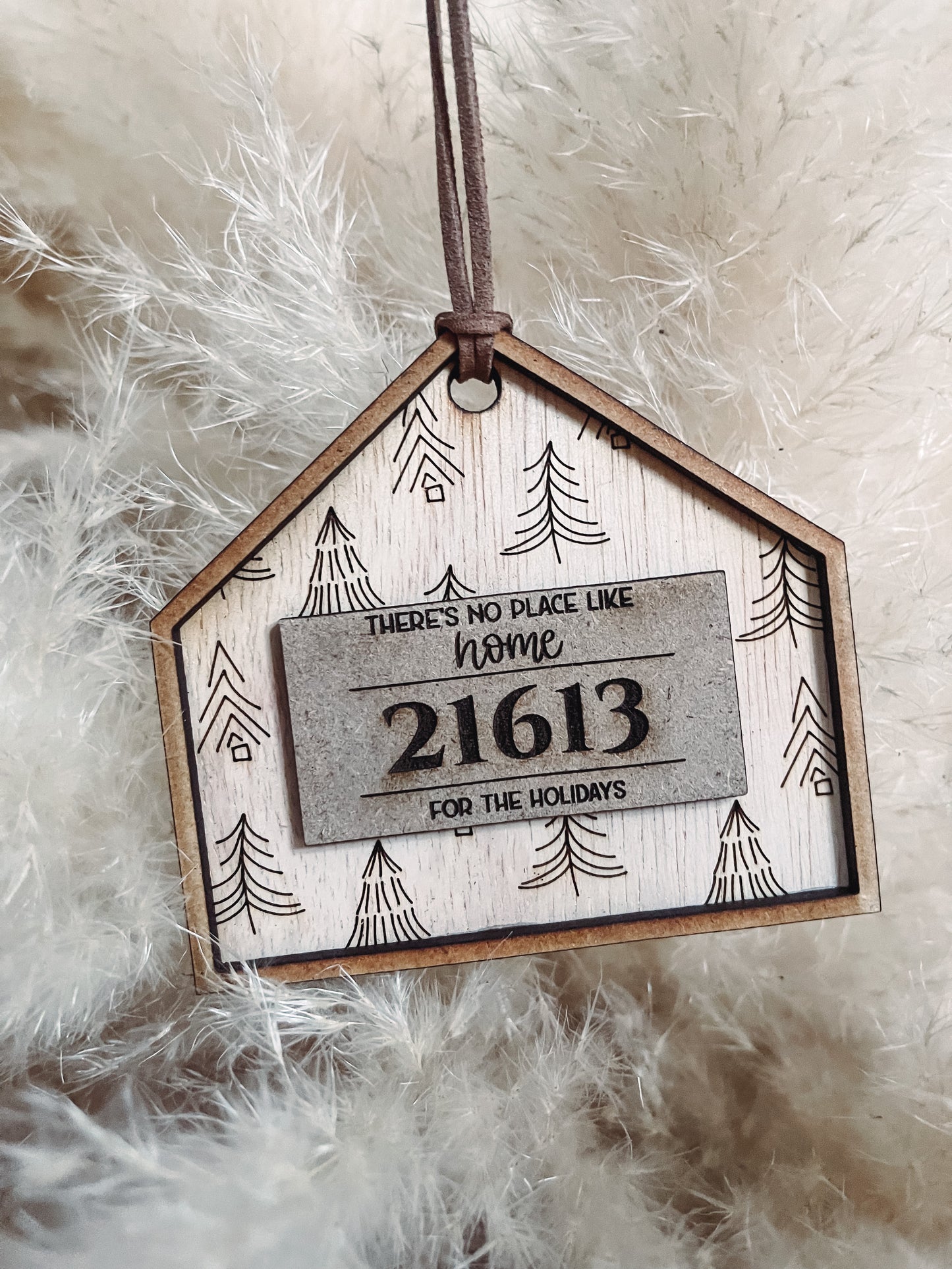 There's no place like home zip code ornament