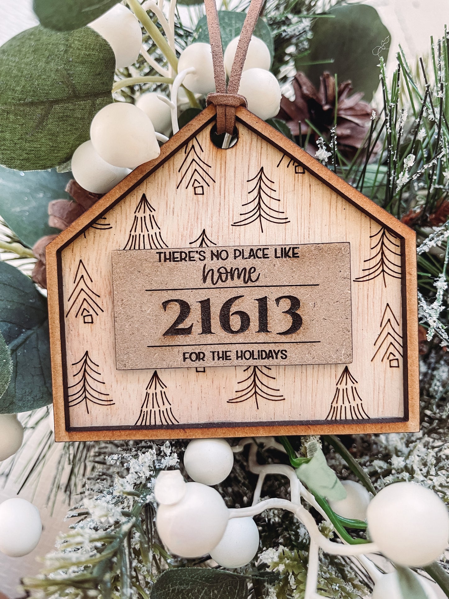 There's no place like home zip code ornament