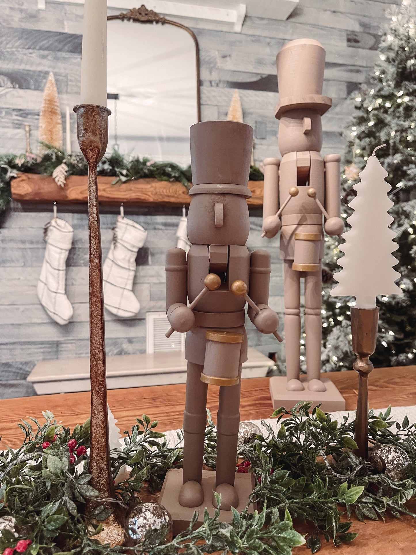 PRE-ORDER. THESE WILL SHIP NOV. 17TH- 14" Neutral Nutcracker Drummer