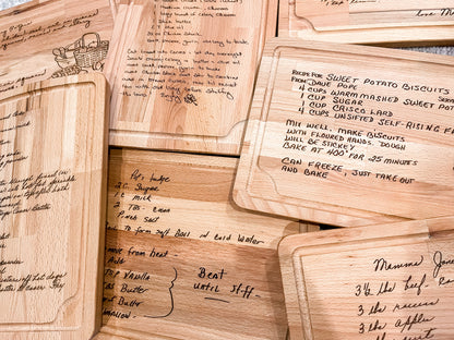 Family Recipe Engraved Cutting Board