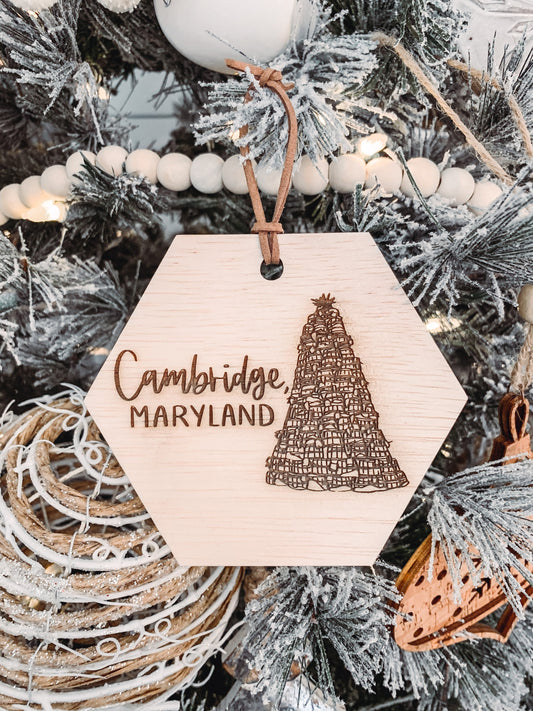 Cambridge Maryland ornament | Eastern Shore Maryland | Christmas ornament | Maryland ornament |