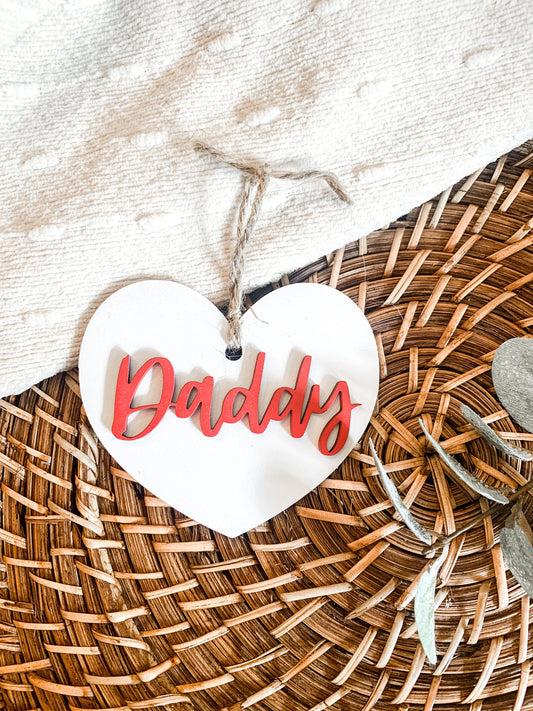 Valentine’s Day heart tag
