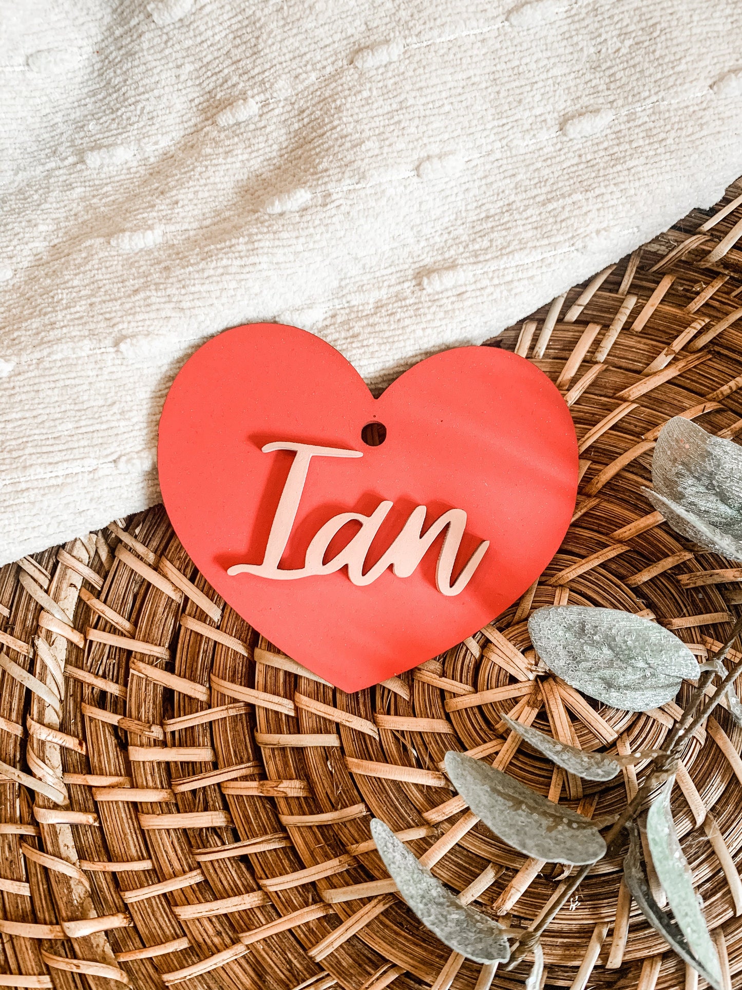 Valentine’s Day heart tag