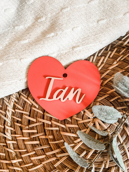 Valentine’s Day heart tag