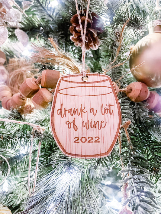 Drank a lot of wine ornament